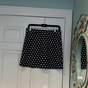 Michael Kors Black and White Polka Dot Skorts